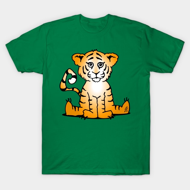 Tiger cub T-Shirt by Cardvibes